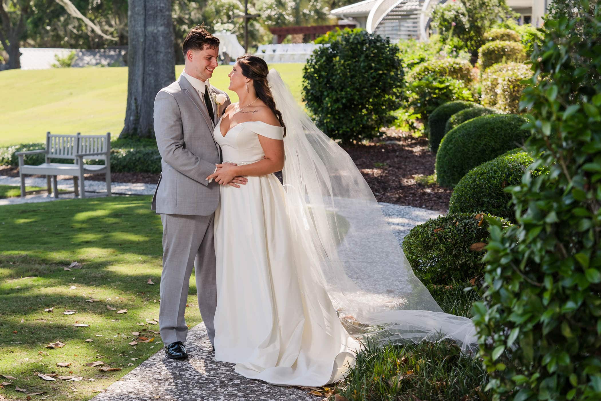 Bride and groom portrait by Susan DeLoach Photography SC wedding photographers